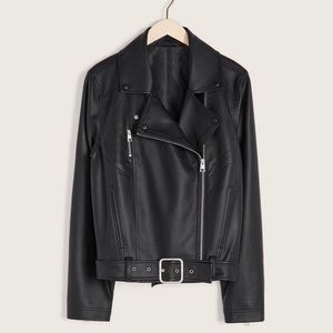 Addition Elle Classic Faux Leather Bomber Jacket. LIKE NEW.